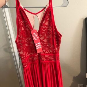 Red elegant dress